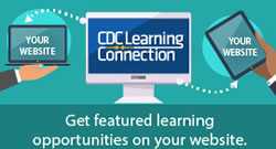 Get featured learning opportunities on your website.
