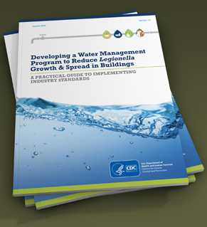 Cover of toolkit about developing a Legionella water management program
