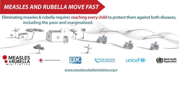 Measles and rubella move fast - we have committed to move faster
