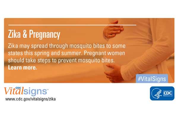 Zika and Pregnancy: Zika may spread through mosquito bites to some states this spring and summer. Pregnant women should take steps to prevent mosquito bites. Learn more.