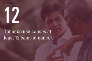 Tobacco use causes many types of cancer