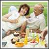 Photo: Senior couple enjoying picnic