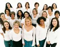Photo of a group of multinational women