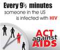 Act Against AIDS campaign button