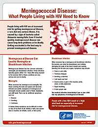 Meningococcal Disease: What People Living with HIV Need to Know
