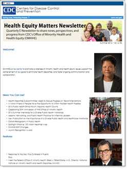 	health equity matters newsletter