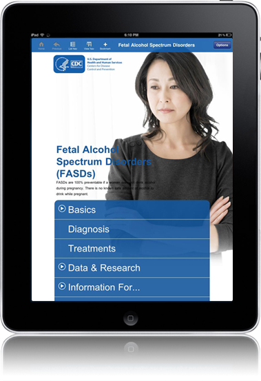 CDC Fetal Alcohol Spectrum Disorders iPad Application