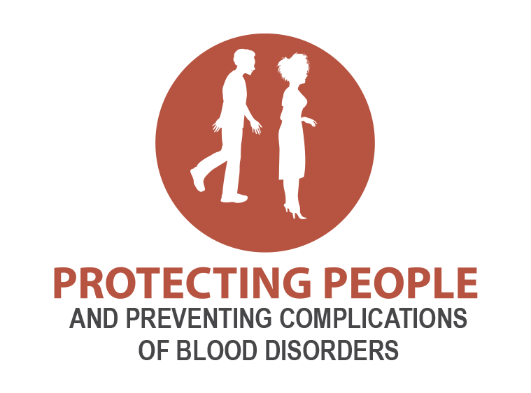 Protecting People and preventing complications of Blood Disorders. 