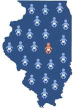 1 in 23 babies born in Illinois has a major birth defect.