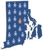 1 in 21 babies born in Rhode Island has a major birth defect.