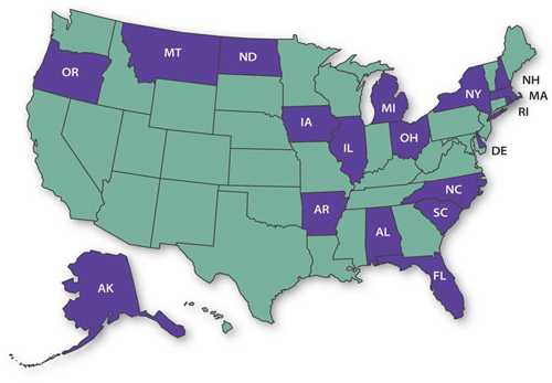 2012 State Grantee Map