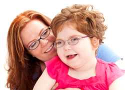 Mom and daughter with a disability