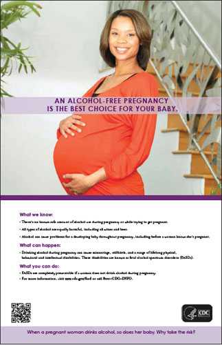 Poster-An alcohol-free pregnancy is best for you baby