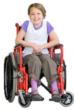 Kid in wheelchair