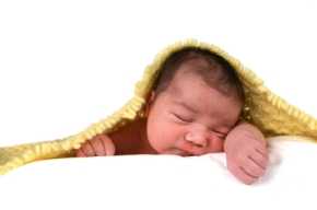 Photo: A newborn baby in a blanket