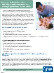 Spina Bifida UTI Fact Sheet - Spanish