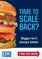 CDC Time to Scale Back Image 180x250 pixels