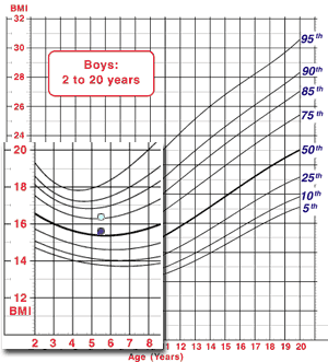 Example chart of accurate and inaccurate measurement