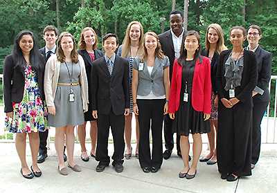 group photo of 2015 CLEH interns