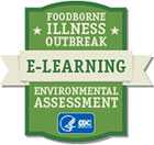e-Learning on Environmental Assessment of Foodborne Illness Outbreaks badge