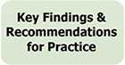 Graphic image: Key Findings & Recommendations for Practice