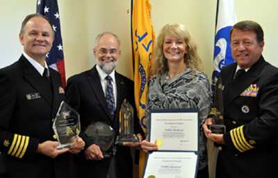 Photo of 2013 NEHA EH Award Winners pictured left to right: Miller, Radke, Bankston, and Herring. Not pictured: Martin Kalis