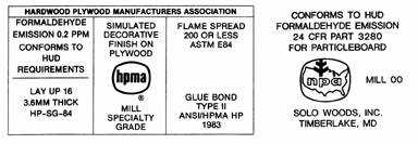 Figure 5.4. Wood Products Label