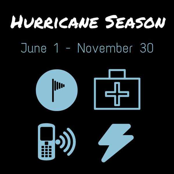 The Atlantic hurricane season is June 1 through November 30