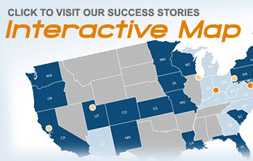 Click to visit our success stories interactive map