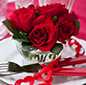 Valentines Dinner with roses