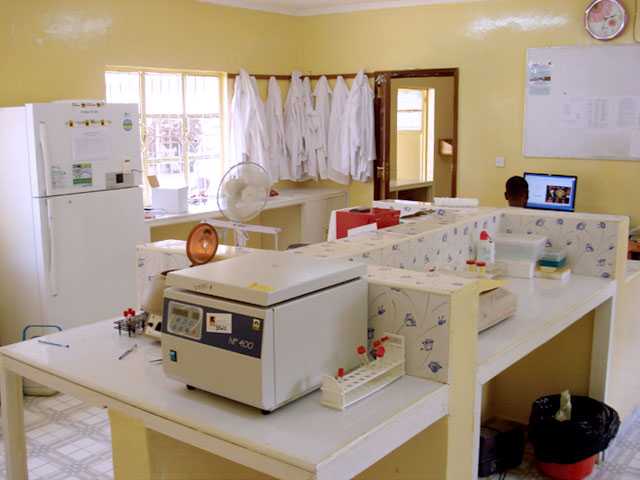 The lab, which contains state of the art equipment to better diagnose common pathogens.