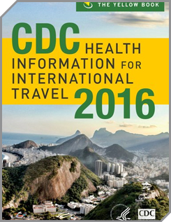 Cover of the 2016 Yellow Book - CDC Health Information for International Travel