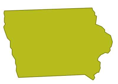 outline of Iowa
