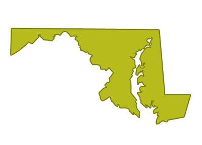outline of maryland