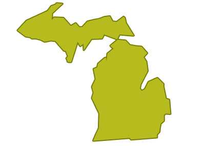 outline of michigan