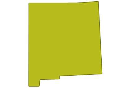 outline of new mexico