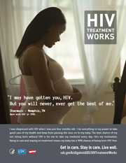 Small campaign image from HIV Treatment Works depicting Sharmain (Memphis, TN) who was born with HIV in 1990.