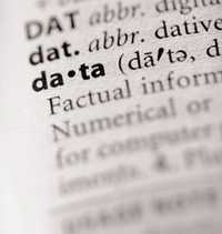 	Entry of the word data from the dictionary
