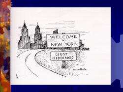 Cartoon: Welcome to New York (Just Kidding)