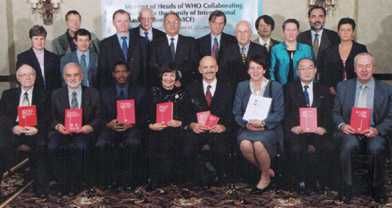 Photo of the Heads of WHO Regions and Collaborating Centres and Restional Officies representatives