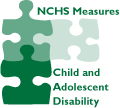 NCHS Survey Measures: Child and Adolescent Functioning and Disability logo