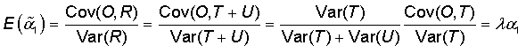 Equation: E tilde a subscript1 is equal to lambda a subscript 1