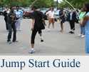 picture of women jumping rope and caption Jump Start Guide