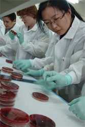 photo of lab workers in lab