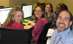 photo of group participating in live chat