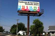 spanish language pertussis billboard