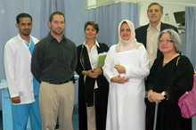 Rana Hajjeh in Jeddah hospital staff