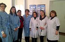 Group photo at the Azerbaijan MOH bacteriology laboratory
