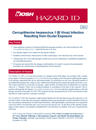 cover page - Hazard ID 5-Cercopithecine herpesvirus 1 (B Virus) Infection Resulting from Ocular Exposure
