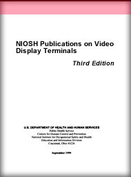 cover page - NIOSH Publications on Video Display Terminals - Third Edition